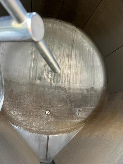 Used 8,000 Gallon DeLaval Horizontal Storage Tank with Bottom Auger