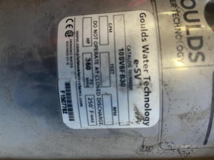 Used Goulds Vertical Multi Stage Pump