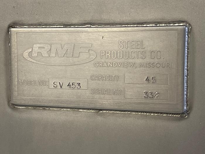 Used RMF Stainless Steel Snorkel Vac Bag Sealer Model 453