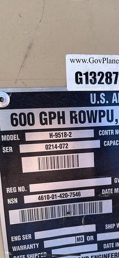 Used Water Purification Unit RO