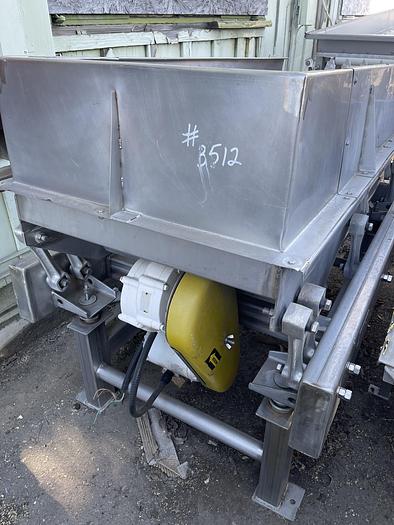 Used Commercial Mfg. 30'' Wide x 78'' Long Stainless Steel Dewatering Shaker