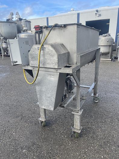 Used Stainless Steel Paddle Mixer 60"Long x 24" Wide x 28" Deep
