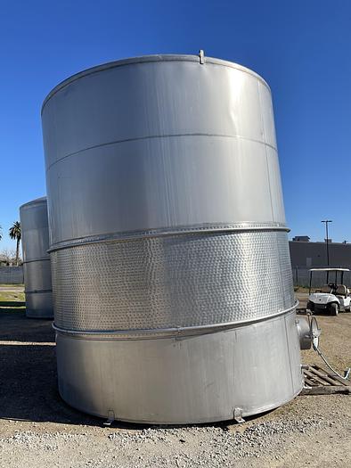 Used 12,100 Gallon Mueller Vertical Stainless Steel Wine Tank