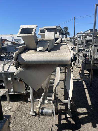 Used Valley Welding Machine Works Incline Sorting Conveyor