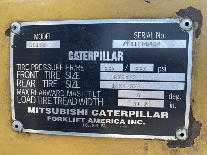 Used Caterpillar Fork Lift 