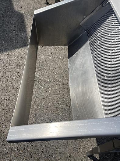 Used 34" Commercial Mfg. Stationary Wastewater Screen