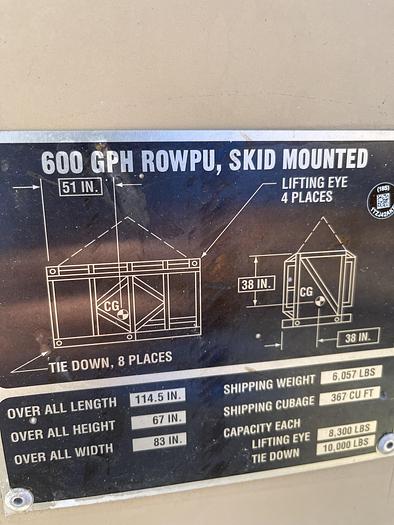 Used Water Purification Unit RO