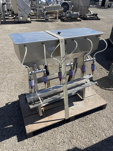 Used 6 Head Stainless Steel Wine Gravity Filler