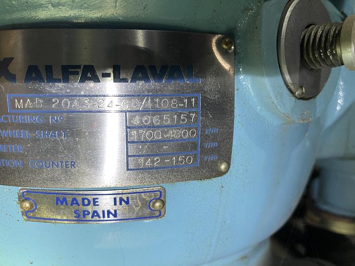 Used Alfa-Laval MAB-204S-24-60/4108-11