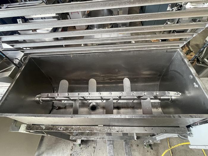 Used Stainless Steel Paddle Mixer 60"Long x 24" Wide x 28" Deep