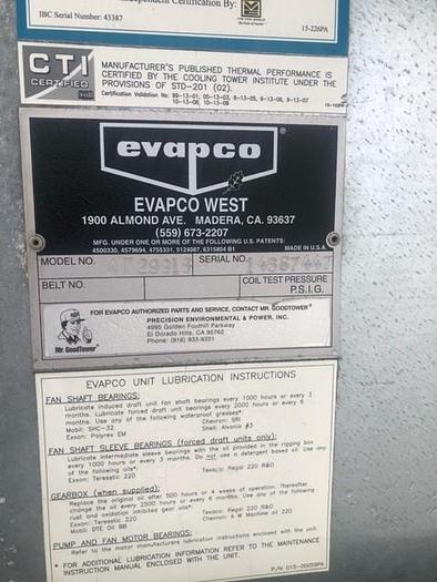 Used Evapco Cooling Tower