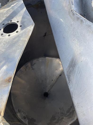 Used 50 Gallon Stainless Steel Mix Tank Skidded System with Positive Displacement Pump