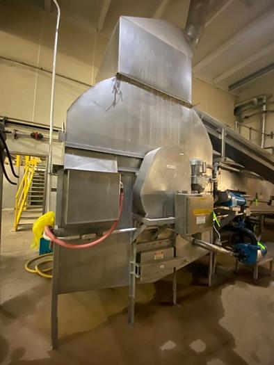 Used Stainless Steel Lye Peeler with Rotary Stainless Steel Tumbler