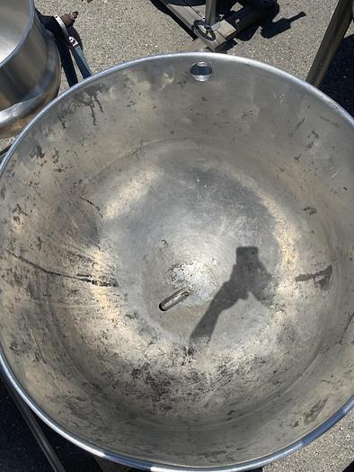 Used 100 Gallon Stainless Steel Jacketed Steam Kettle