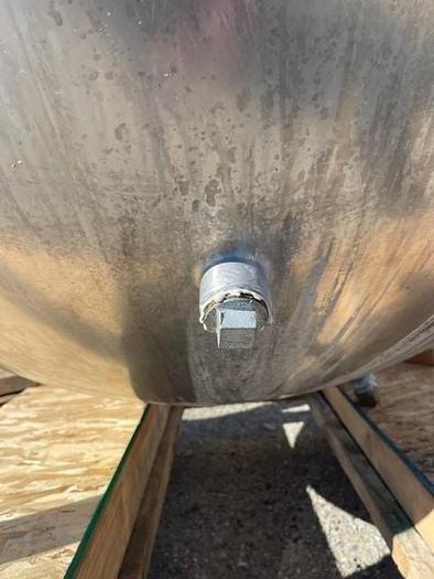 Used Groen 300 Gallon Type 316 Stainless Steel Jacketed Steam Mix Kettle with Scrape Surface Agitation