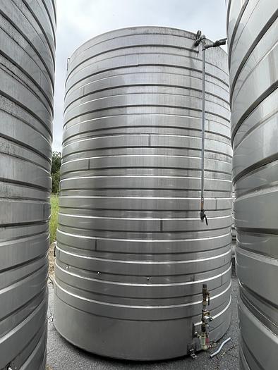Used 5,483 Gallon Stainless Steel Jacketed White Wine Tanks