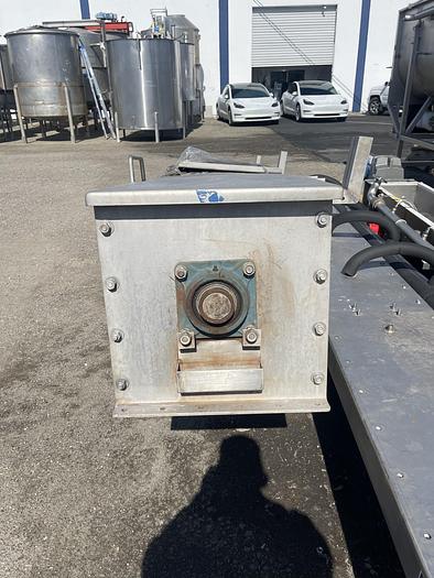 Used 25' KOFAB Incline Stainless Steel Auger Screw Conveyor