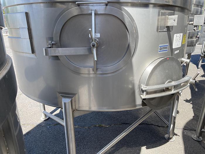 Used 2,626 Gallon Stainless Steel Jacketed White Wine Tanks