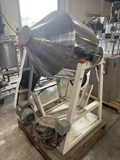 Used Stainless Steel Double Cone Mixer #2250