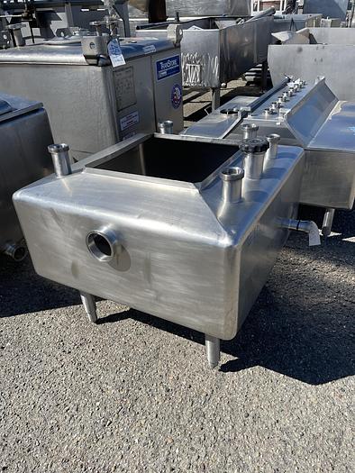 Used 150 Gallon Stainless Steel Square Balance Tank