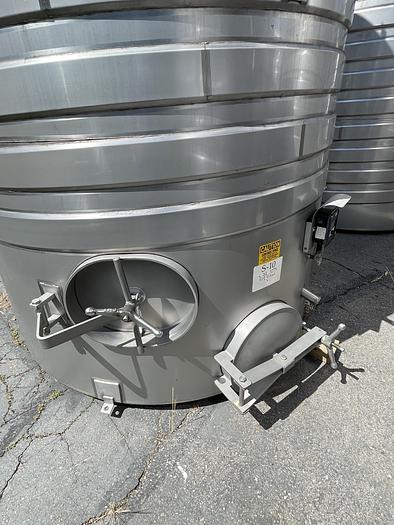 Used 3,275 Gallon Stainless Steel Jacketed White Wine Tanks