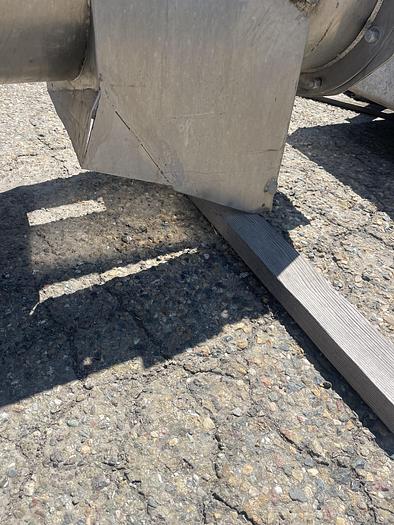 Used 21' Long x 14" Diameter Auger Screw Conveyor