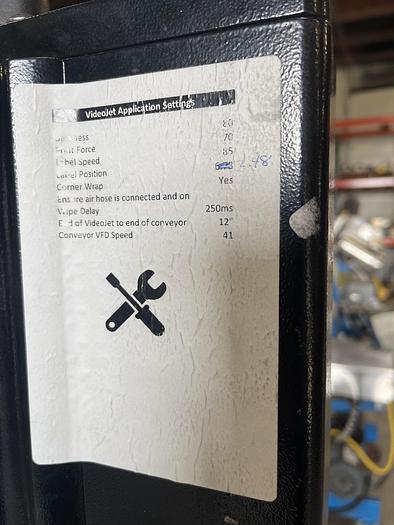 Used Video Jet Pressure Sensitive Labeler Model 9550