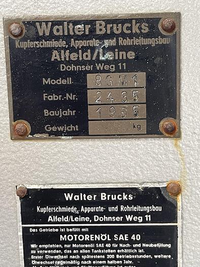 Used Walter Brucks Copper Coating Pan