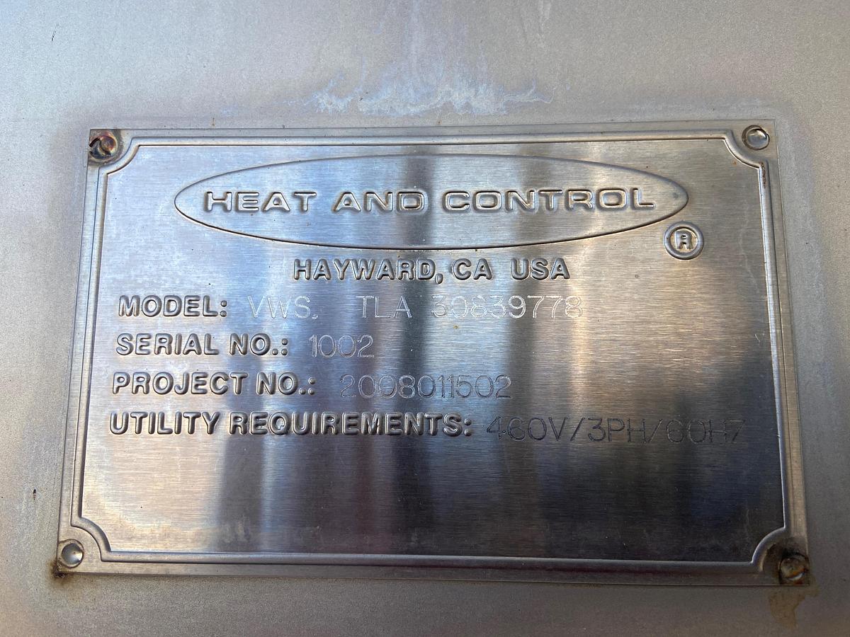 Used Heat & Control Dunk Wash Tank with Product Elevator