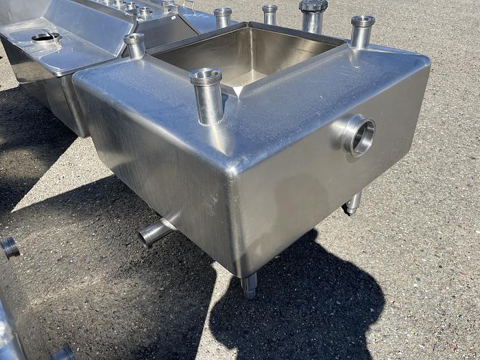 Used 150 Gallon Stainless Steel Square Balance Tank