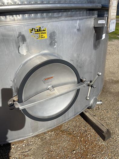 Used 12,100 Gallon Mueller Vertical Stainless Steel Wine Tank