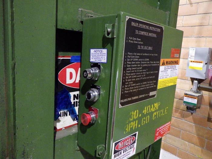 Used Philadelphia TramRail Vertical Baler