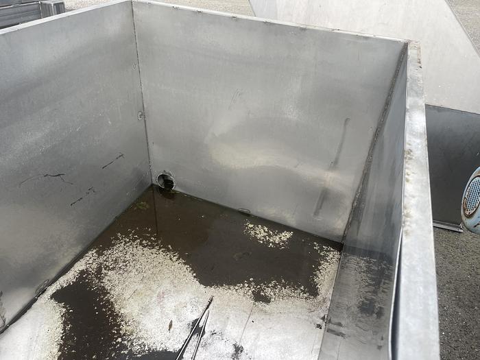 Used 800 Gallon Rectangular Stainless Steel Tank #3131