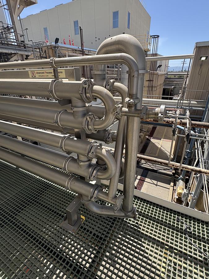 Used Advanced Process Solutions Heat Exchanger APS Tube In Tube