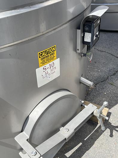 Used 3,275 Gallon Stainless Steel Jacketed White Wine Tanks