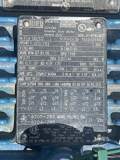 Used 12" Diameter x 20" Long Stainless Steel Auger Screw Conveyor