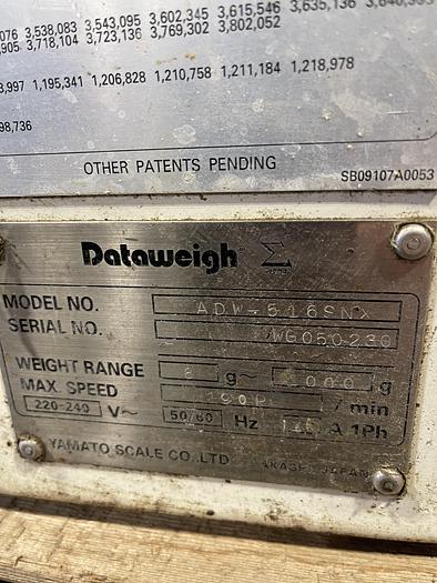 Used Yamato Data Weigh Combination Scale
