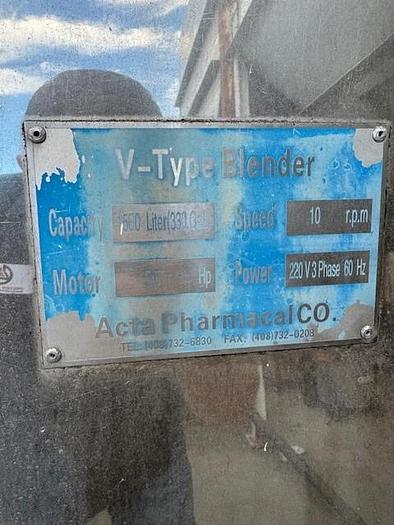 Used Acta Pharmacal Co .V-Blender