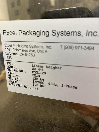 Used Vertical Form Fill & Seal Bagger