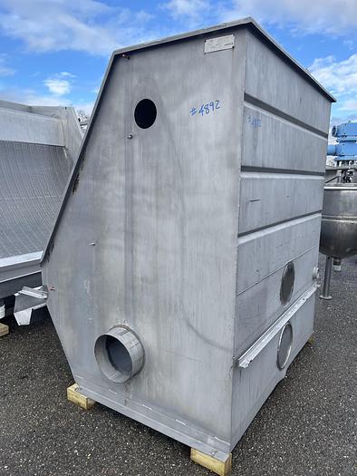 Used HYCOR 60" x 72" x 72"Stainless Steel Wastewater Stationary Screen