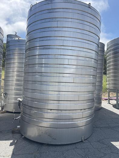 Used 4,589 Gallon Stainless Steel Jacketed White Wine Tanks