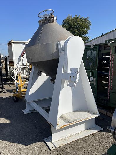 Used Stainless Steel Double Cone Granular Tumbler /Mixer