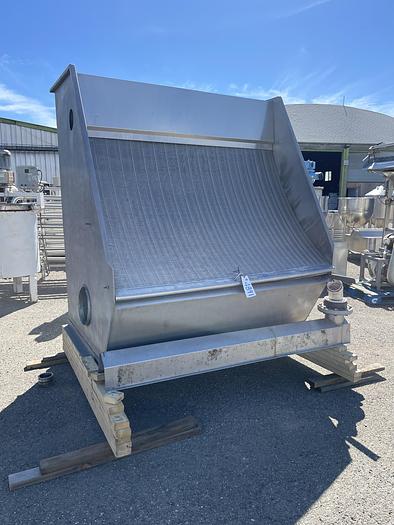 Used HYCOR 60" x 72" x 72"Stainless Steel Wastewater Stationary Screen