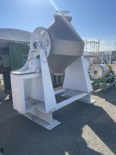 Used Stainless Steel Double Cone Granular Tumbler /Mixer