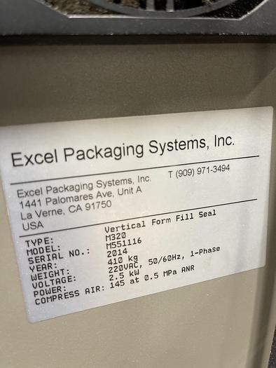 Used Vertical Form Fill & Seal Bagger