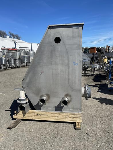 Used HYCOR 60" x 72" x 72"Stainless Steel Wastewater Stationary Screen