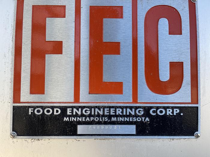 Used Food Engineering Corp Dryer Serial No 74899031