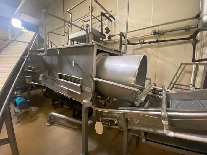 Used Stainless Steel Lye Peeler with Rotary Stainless Steel Tumbler