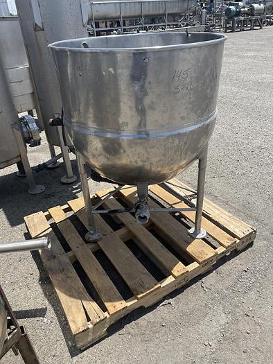 Used 100 Gallon Stainless Steel Jacketed Steam Kettle
