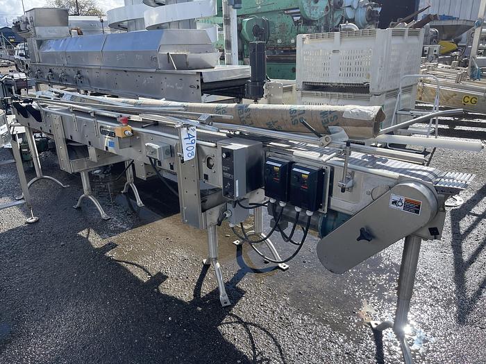 Used 6" Wide x 12' Long Garvey Plastic Link Belt Conveyor